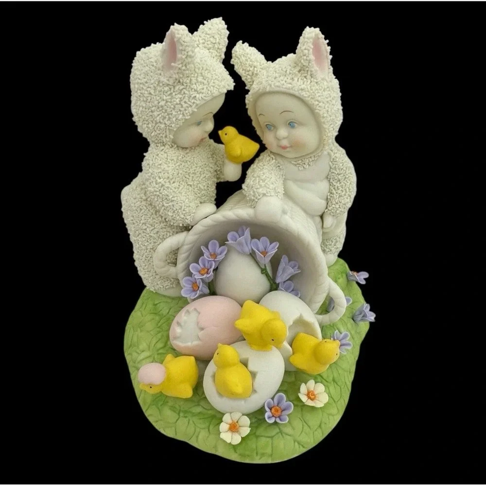 Snowbunnies charming porcelain